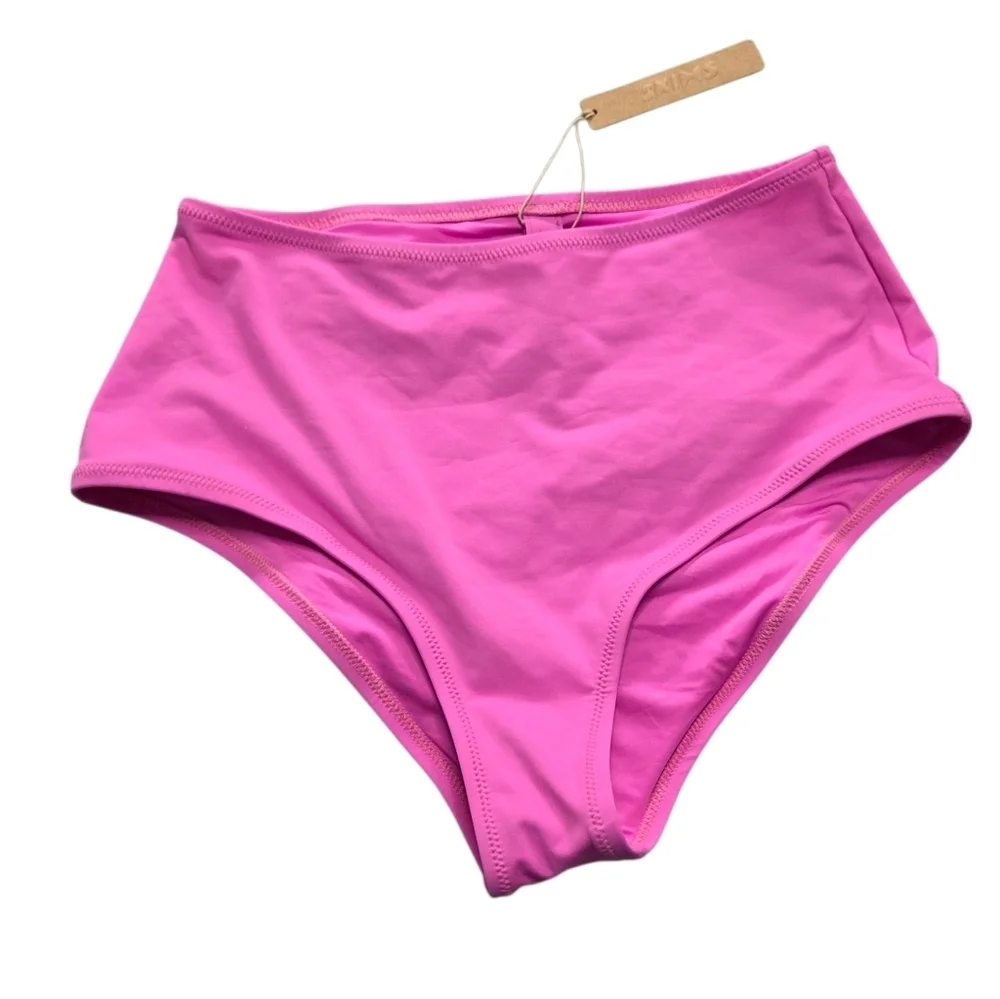 SKIMS RECYCLED SWIM FULL BRIEF BIKINI BOTTOM PANTY SWIMWEAR NEON ORCHID XSMALL